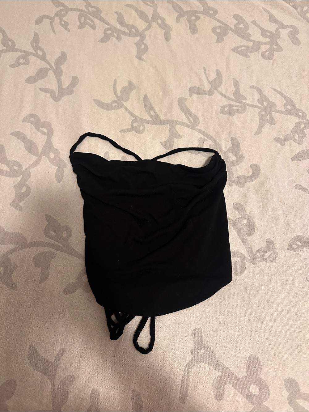garage black strappy top
